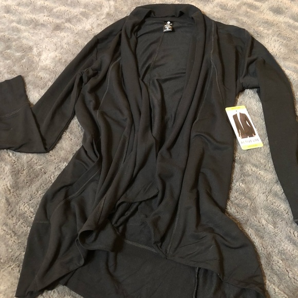 🆕 Super Soft Active Life Cardigans B&W - Lot of 2 - Picture 3 of 5